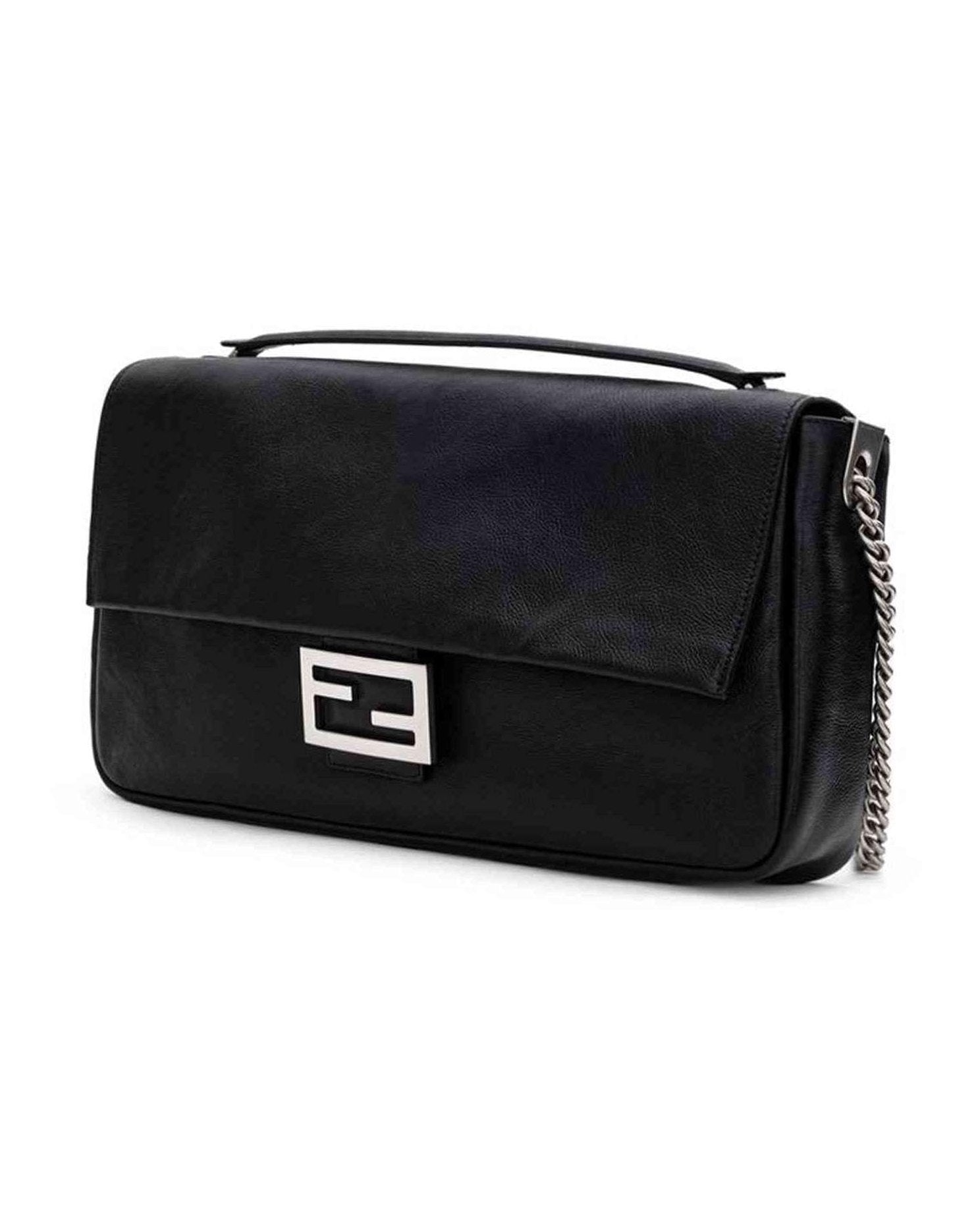 Fendi Black Leather Shoulder Bag Glam Steals