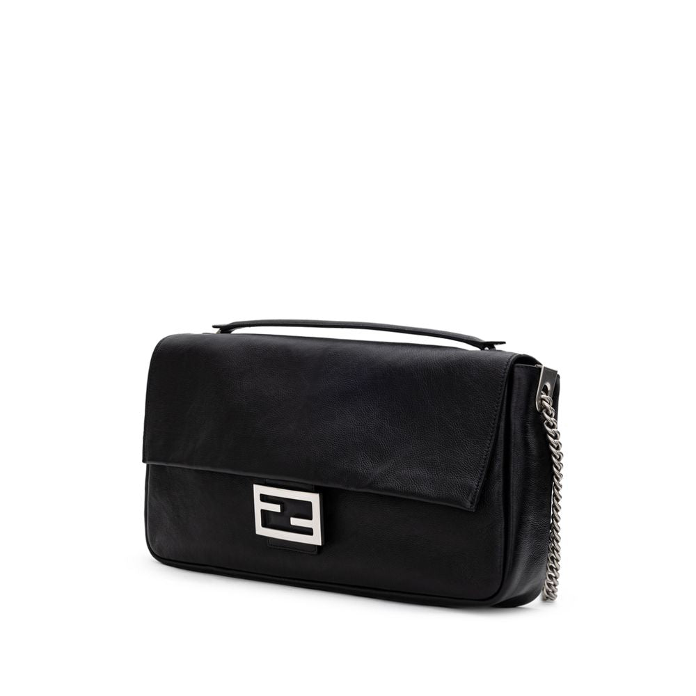 Fendi Black Leather Shoulder Bag Glam Steals