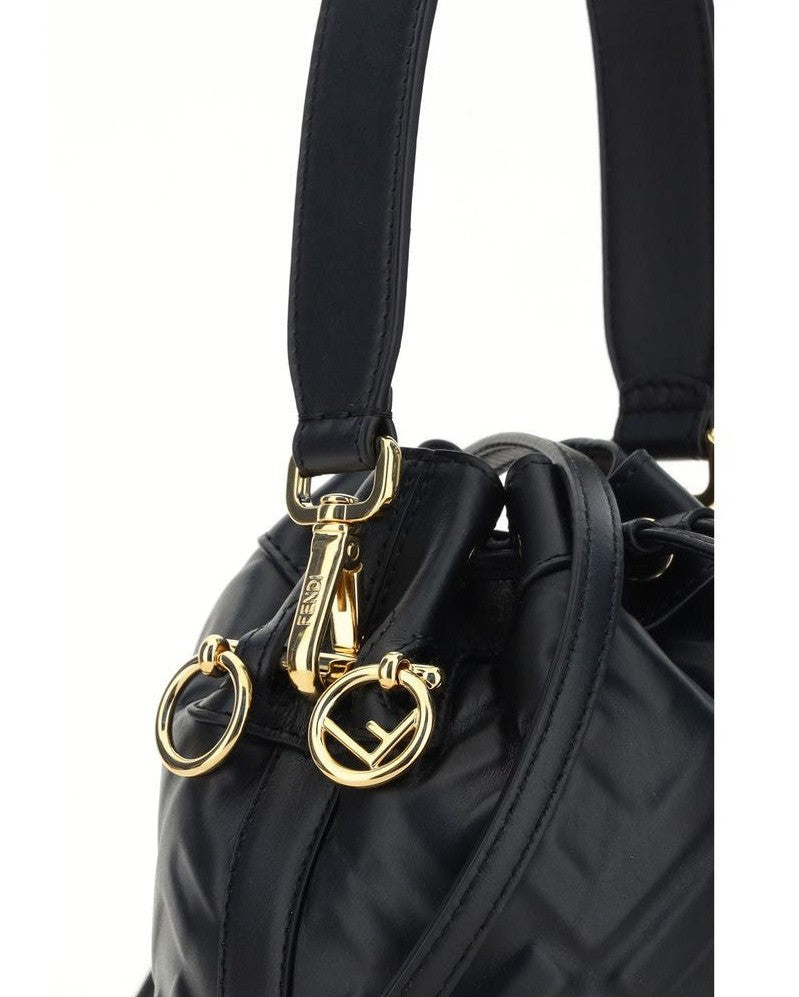Fendi Black Polyamide Bucket Bag 