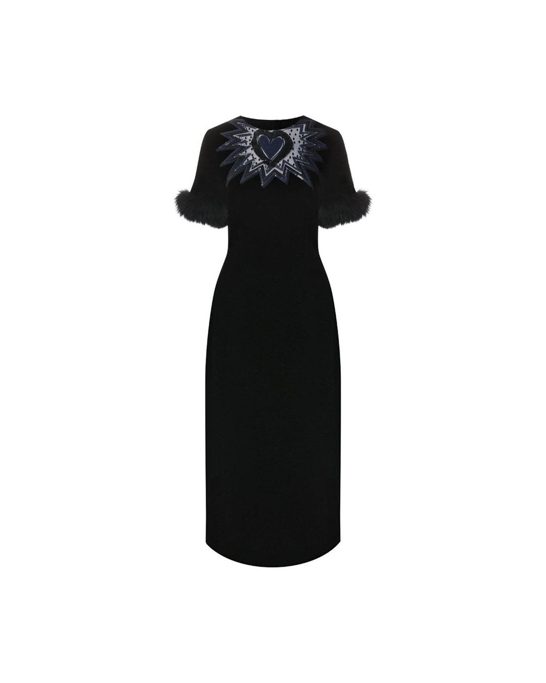 Fendi Black Viscose Cocktail Dress Glam Steals