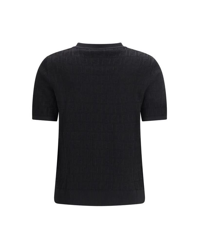 Fendi Black Viscose T-Shirt 