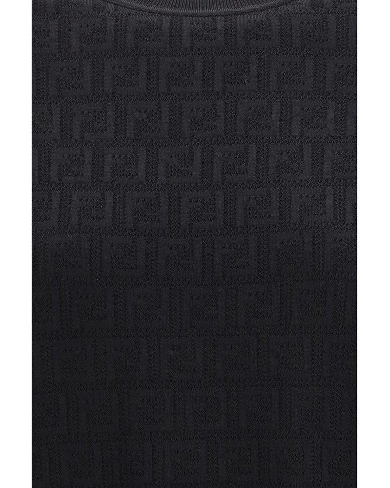 Fendi Black Viscose T-shirt Glam Steals