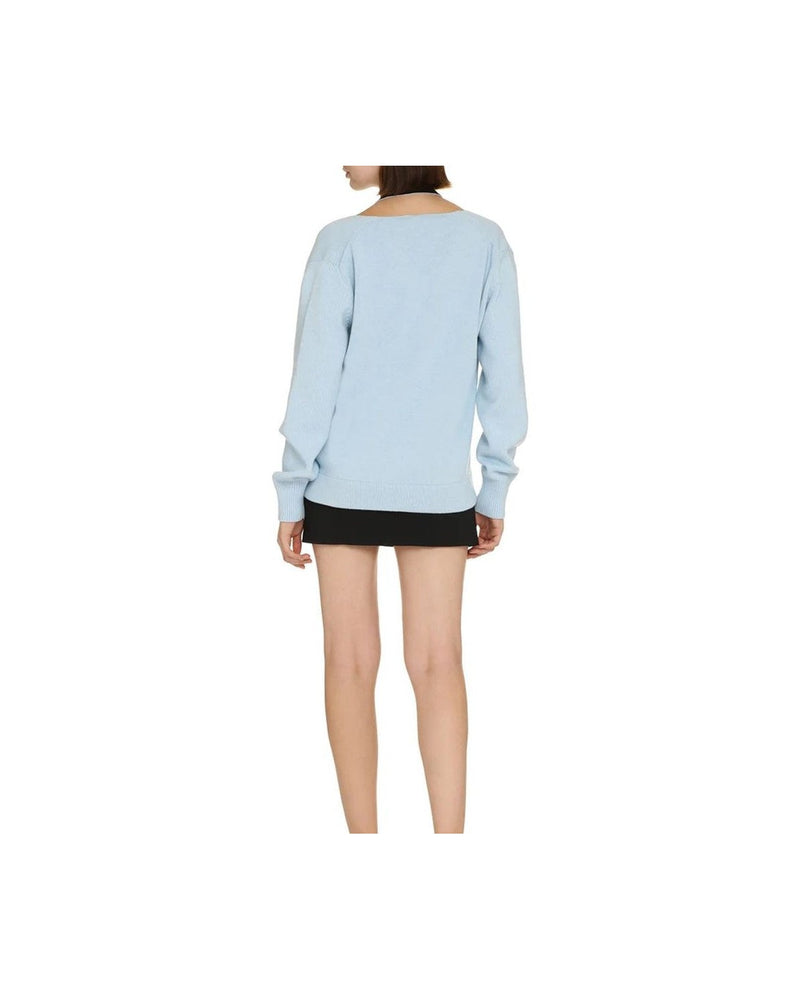 Fendi Blue Cashmere Cardigan 