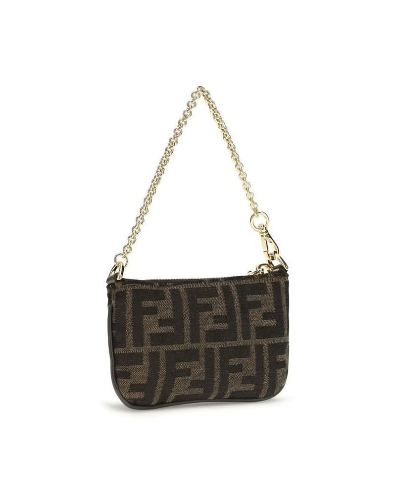Fendi Brown Fabric Shoulder Bag 