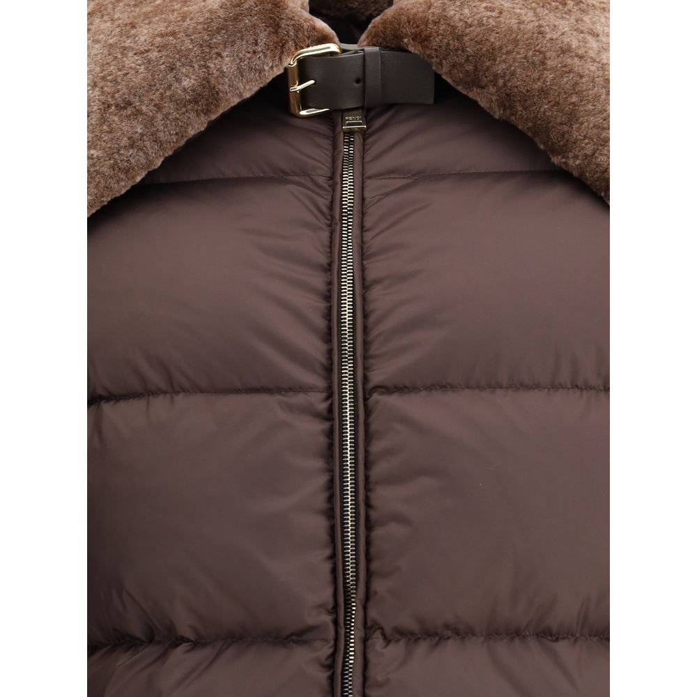 Fendi Brown Polyester Jacket Glam Steals