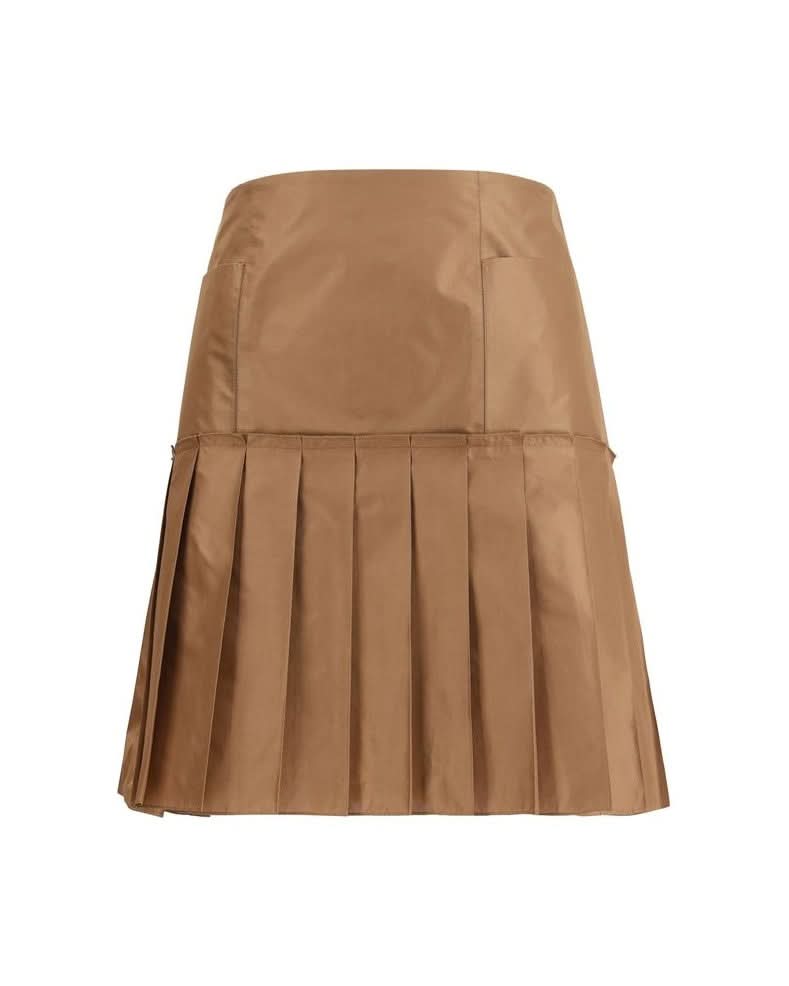 Fendi Brown Silk Mini Skirt
