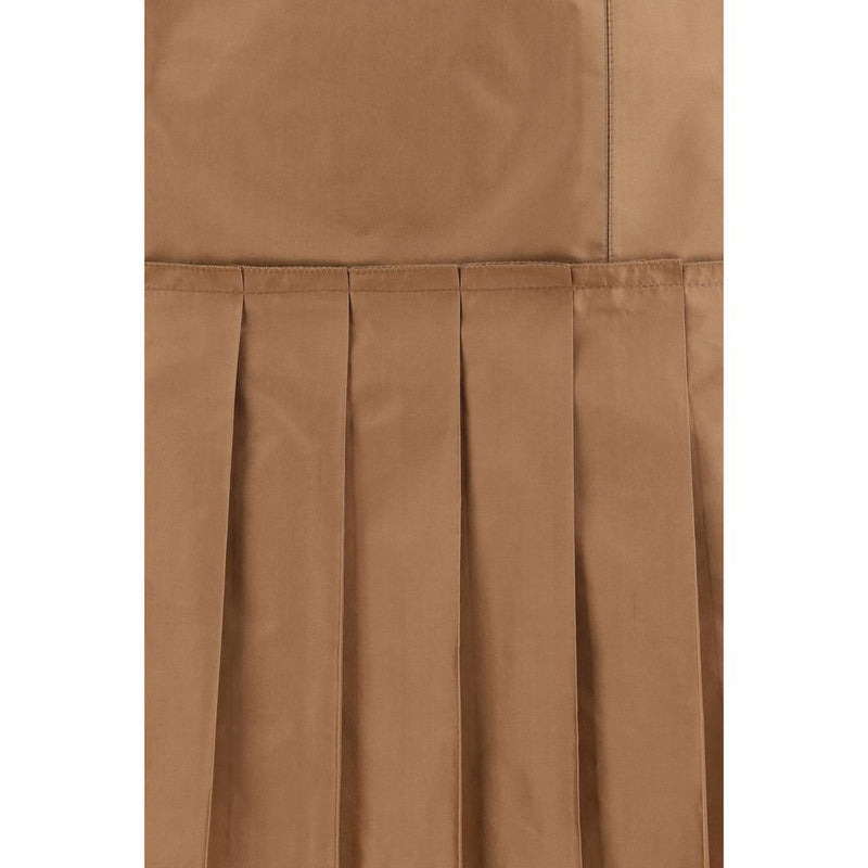 Fendi Brown Silk Mini Skirt Glam Steals