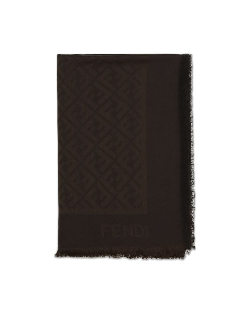 Fendi Brown Silk Scarf Glam Steals