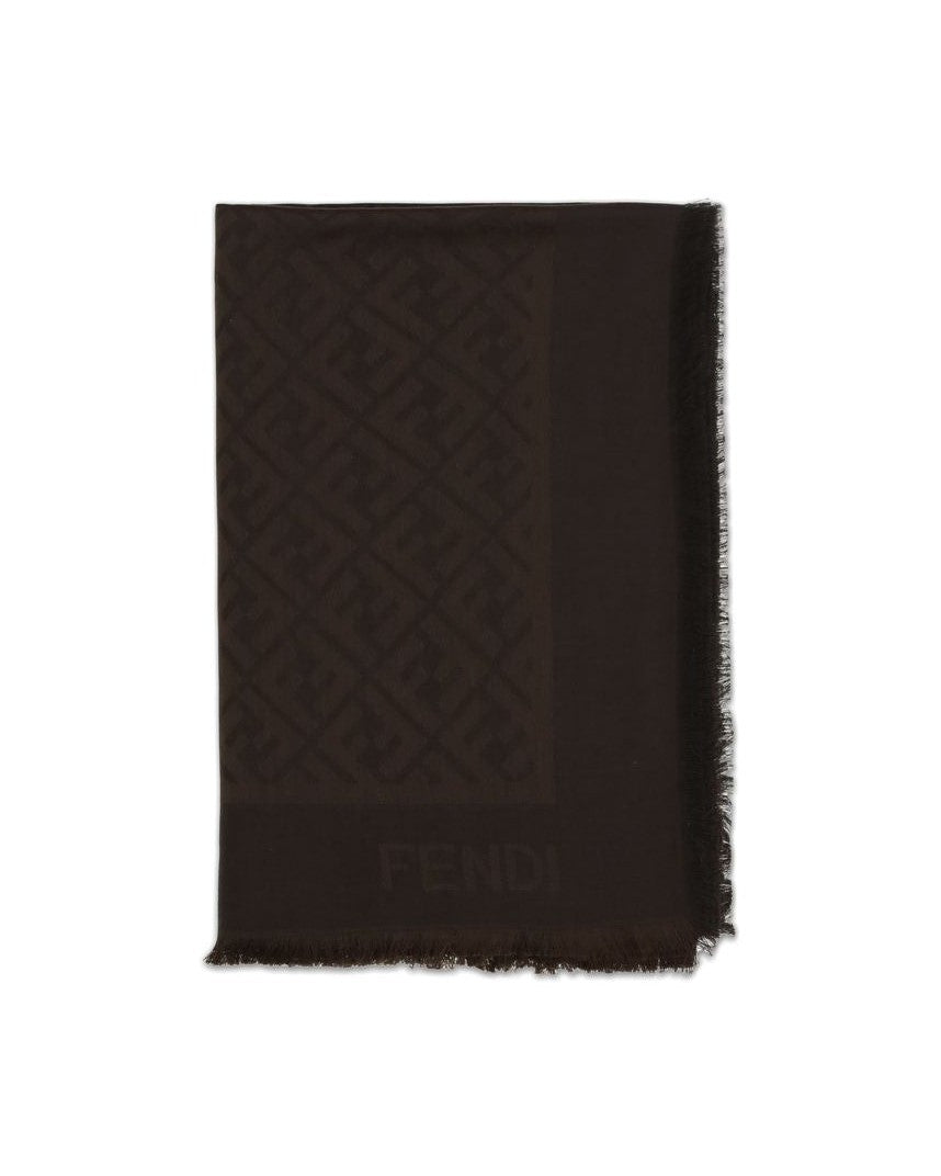 Fendi Brown Silk Scarf Glam Steals