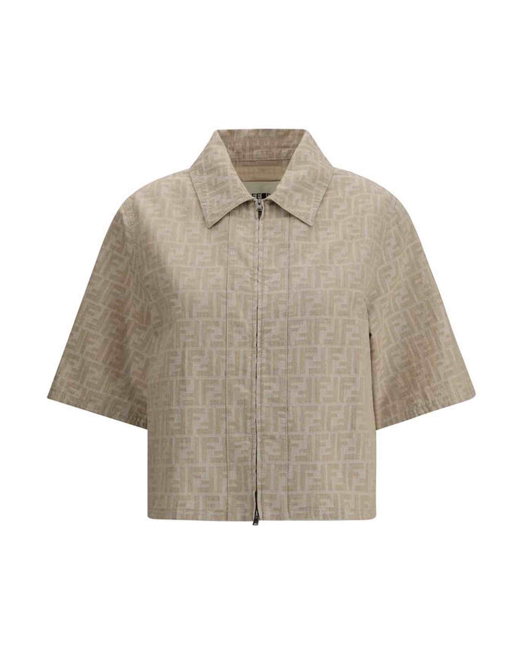 Fendi Chambray Cropped Jacket Glam Steals