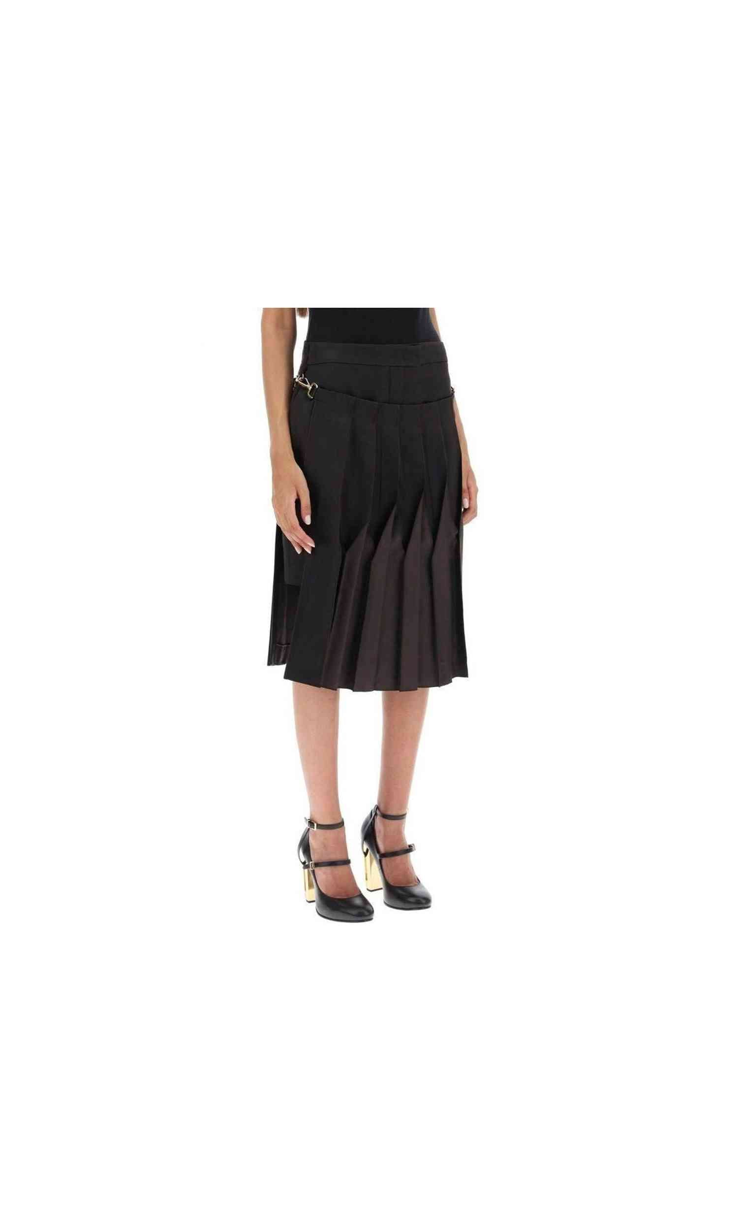 Fendi Cotton And Silk Washed Skirt Glam Steals