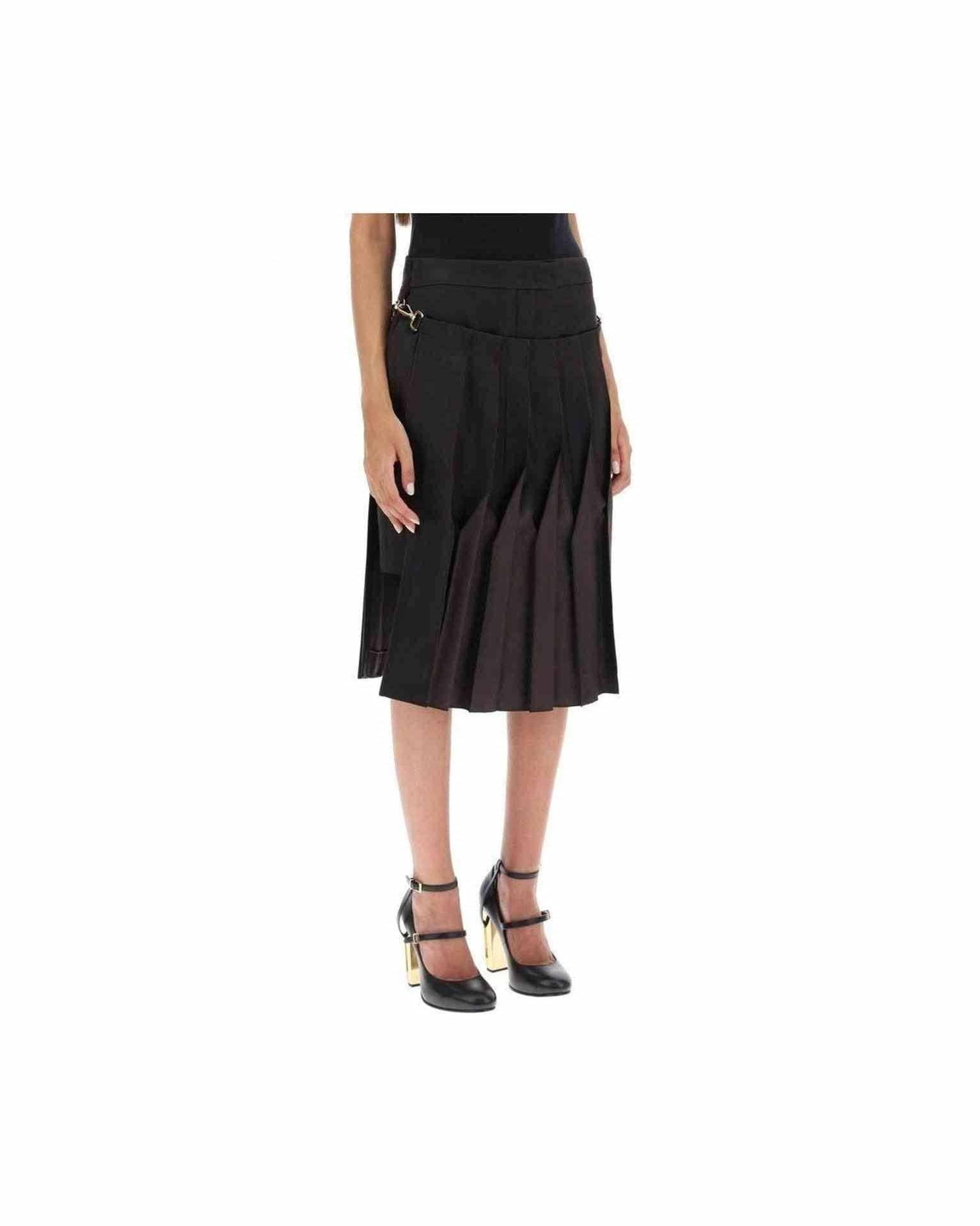 Fendi Cotton And Silk Washed Skirt Glam Steals
