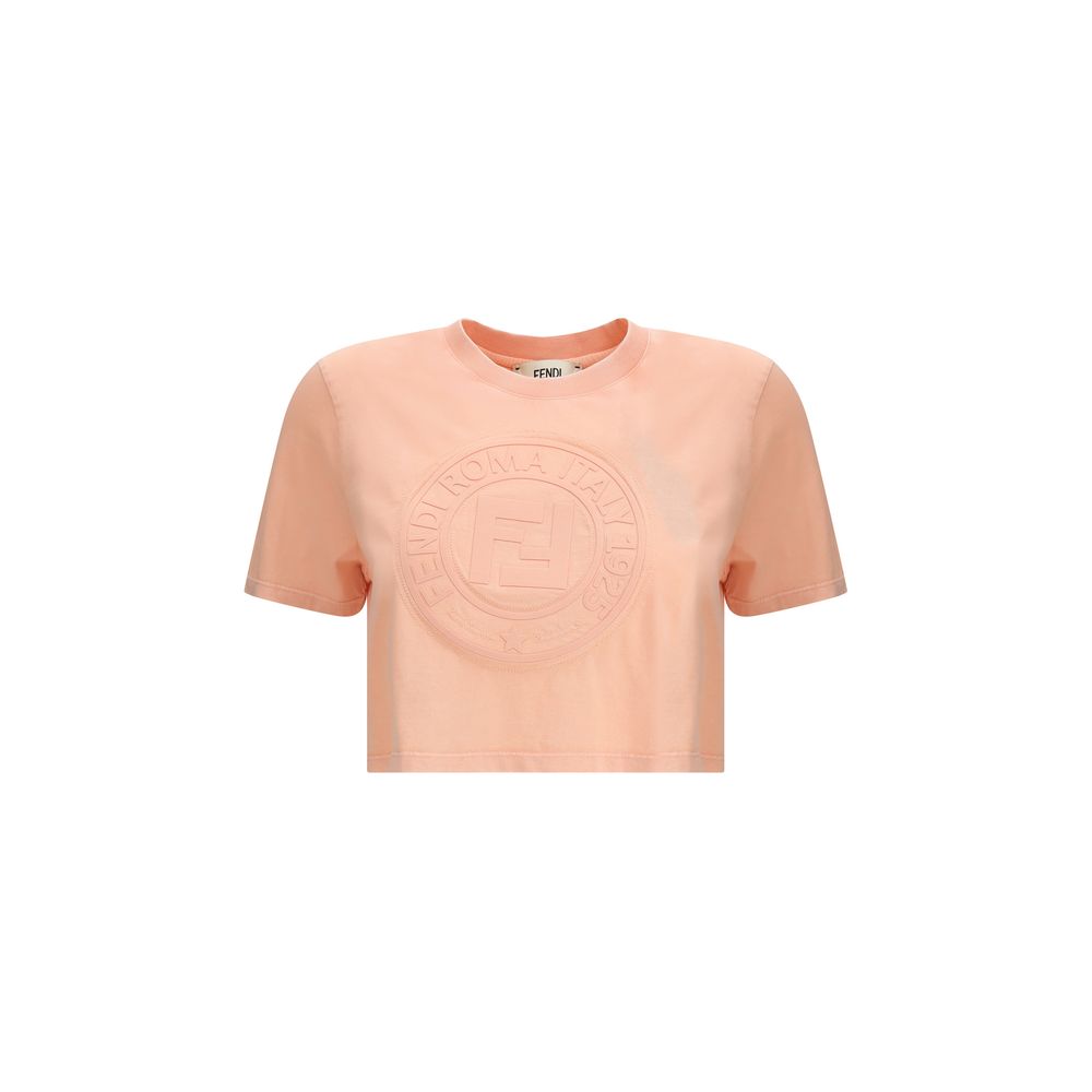Fendi Cropped T-Shirt Glam Steals