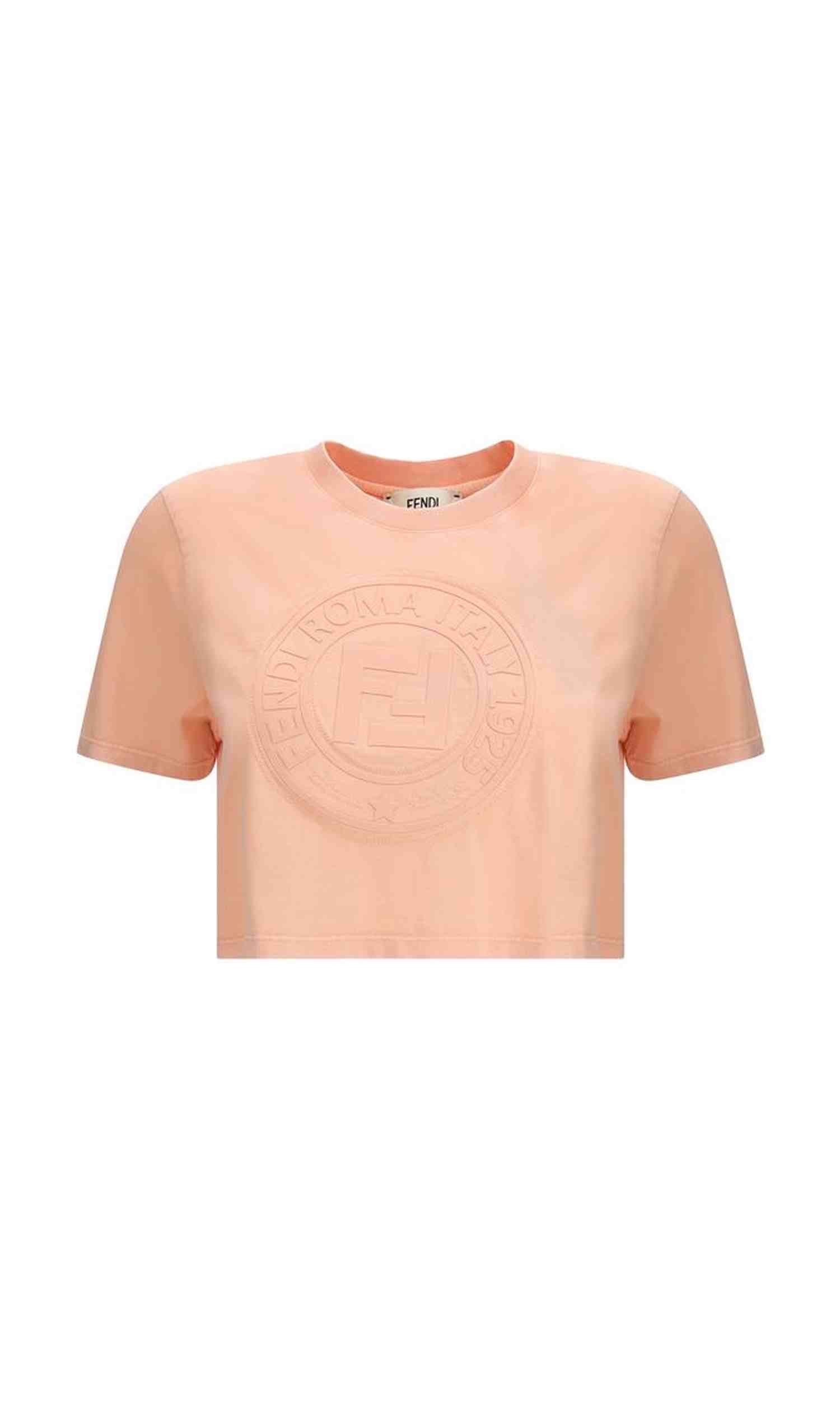 Fendi Cropped T-Shirt Glam Steals