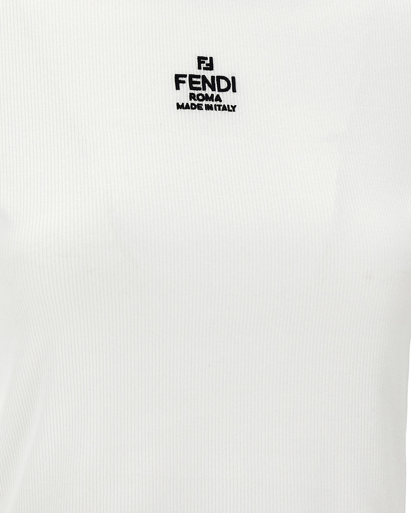 Fendi Cropped T-shirt Glam Steals