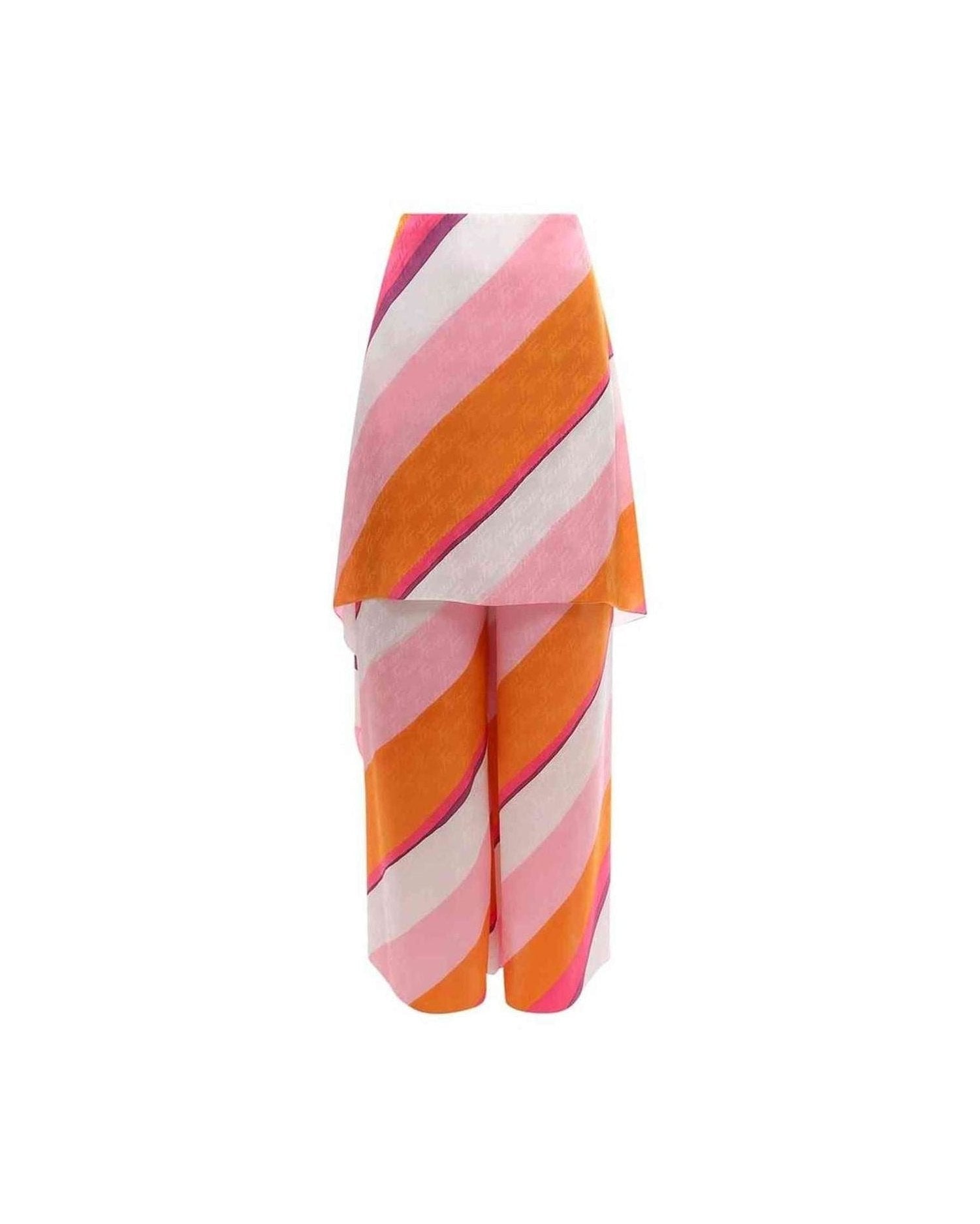 Fendi Ff Color Block Draped Trouser Glam Steals