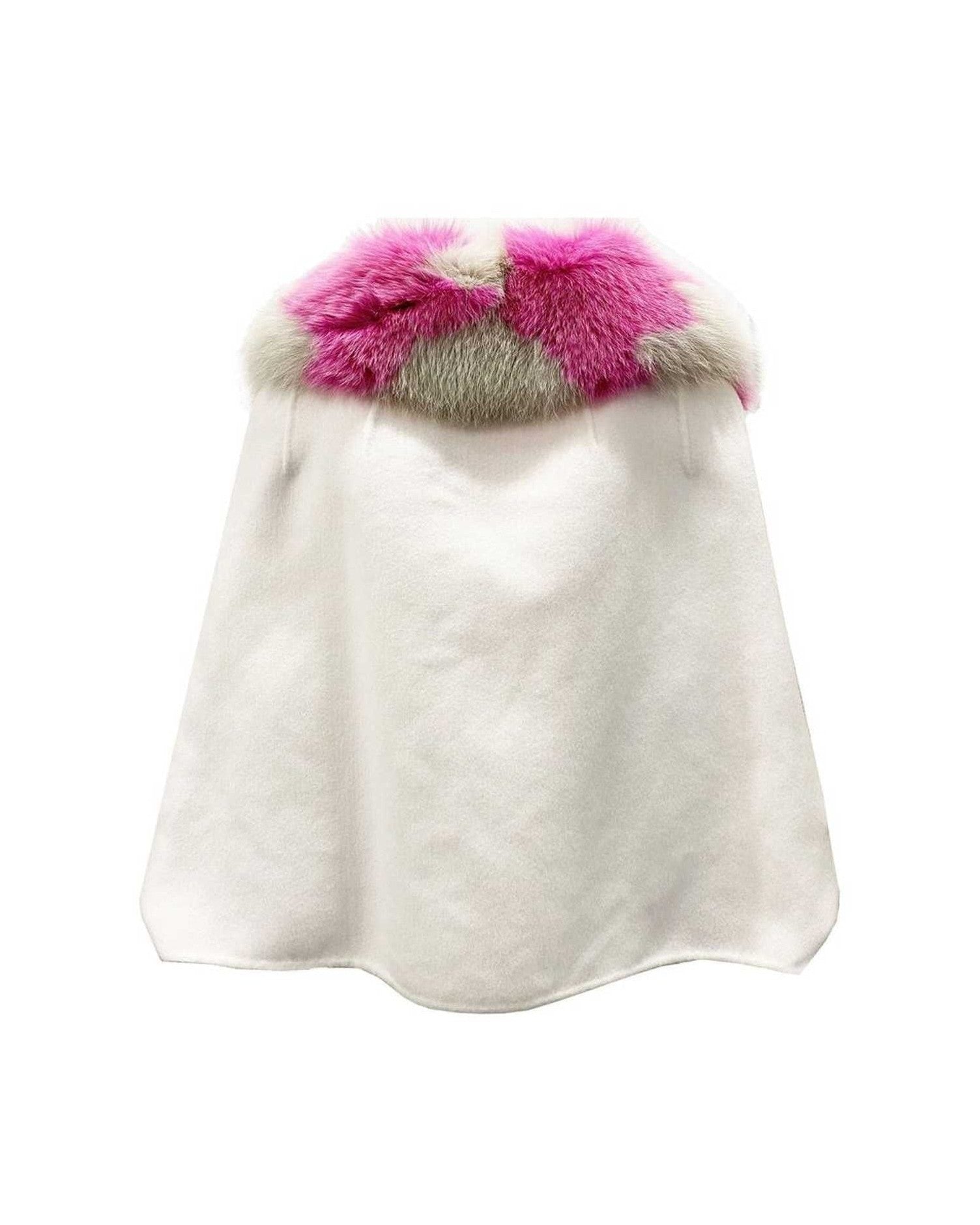 Fendi Fur Collar Cashmere Cape Jacket Glam Steals