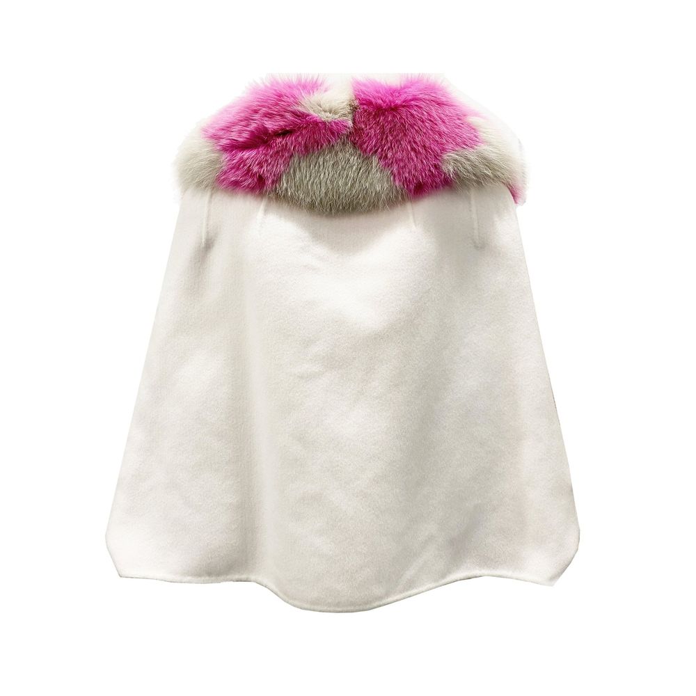 Fendi Fur Collar Cashmere Cape Jacket Glam Steals