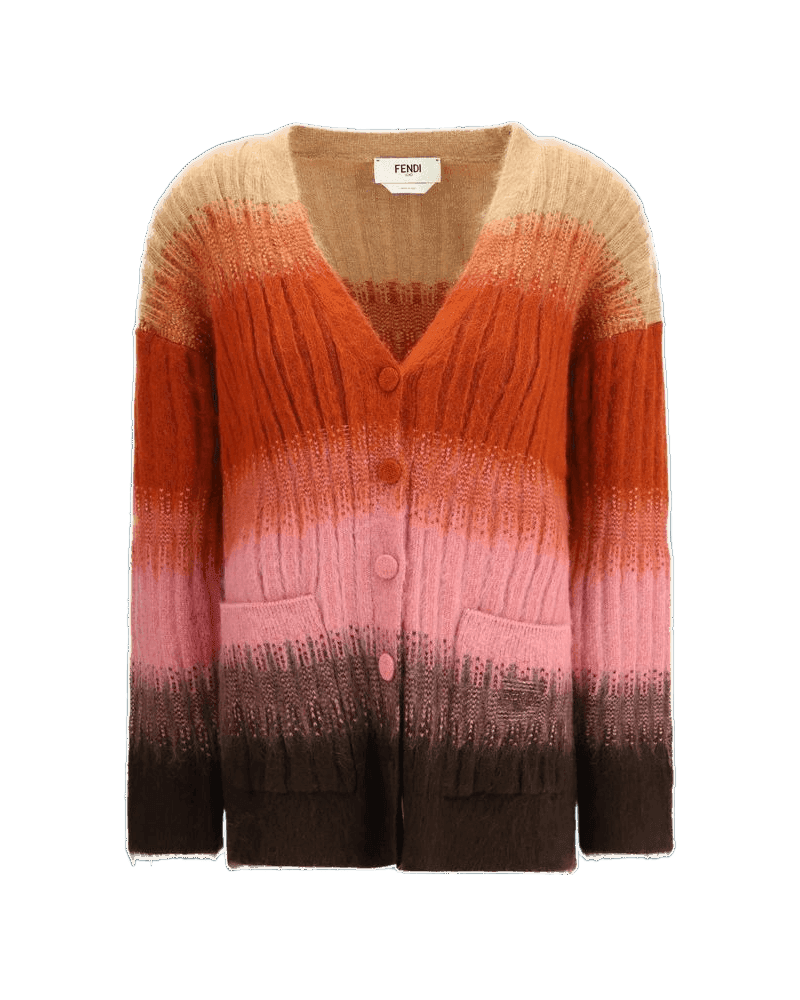 Fendi Multicolor Mohair Cardigan Glam Steals