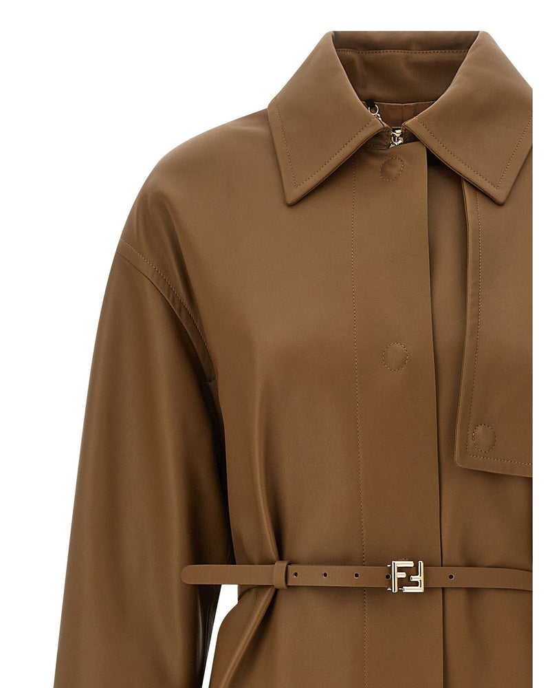 Fendi Nappa Trench Coat Glam Steals