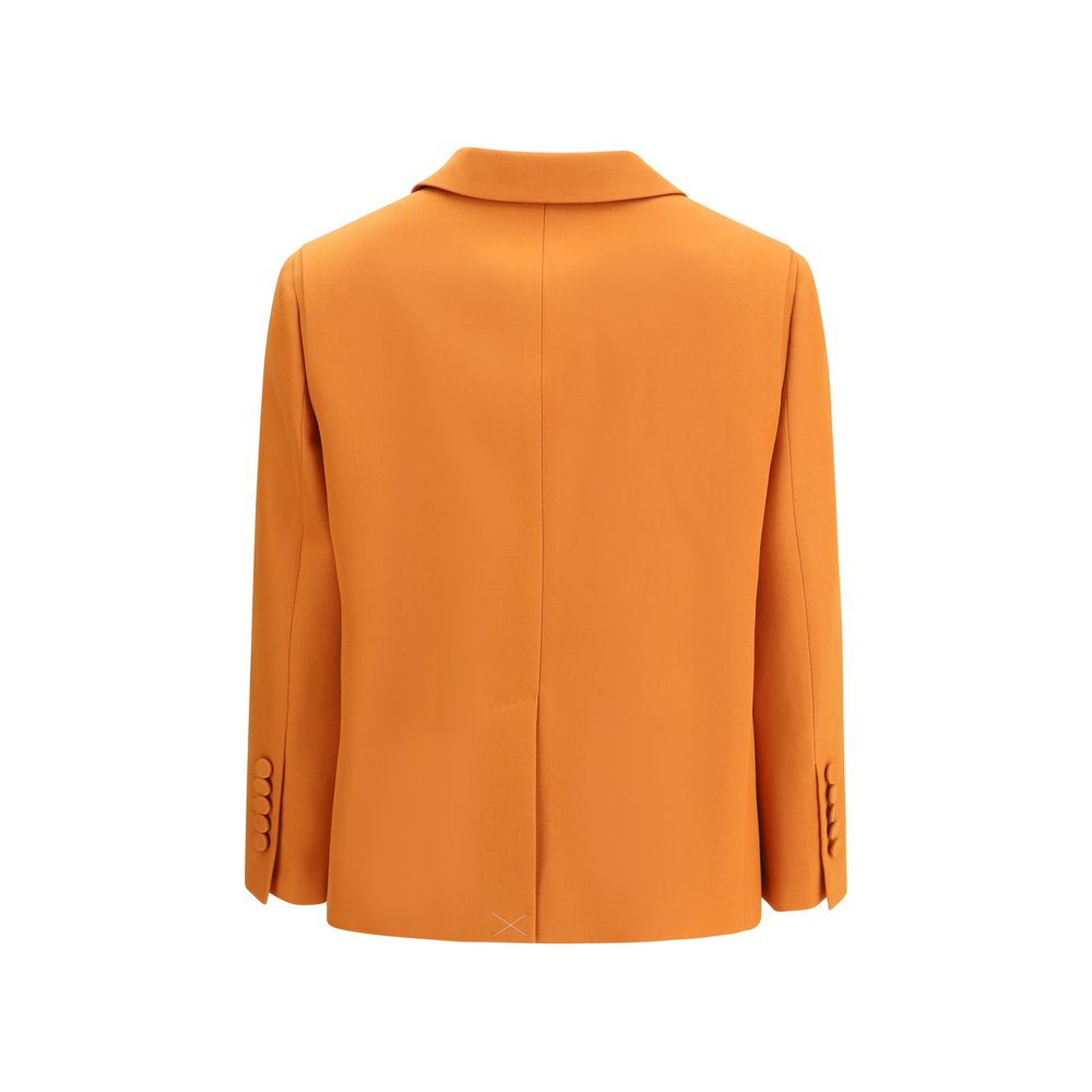 Fendi Orange Wool Fleece Coat Glam Steals