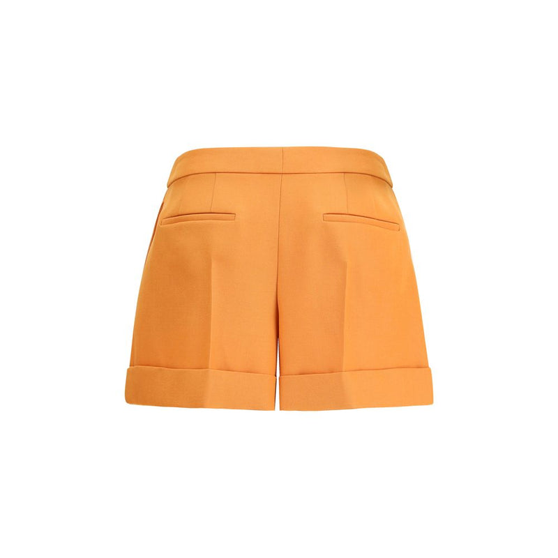 Fendi Orange Wool Fleece Shorts Glam Steals
