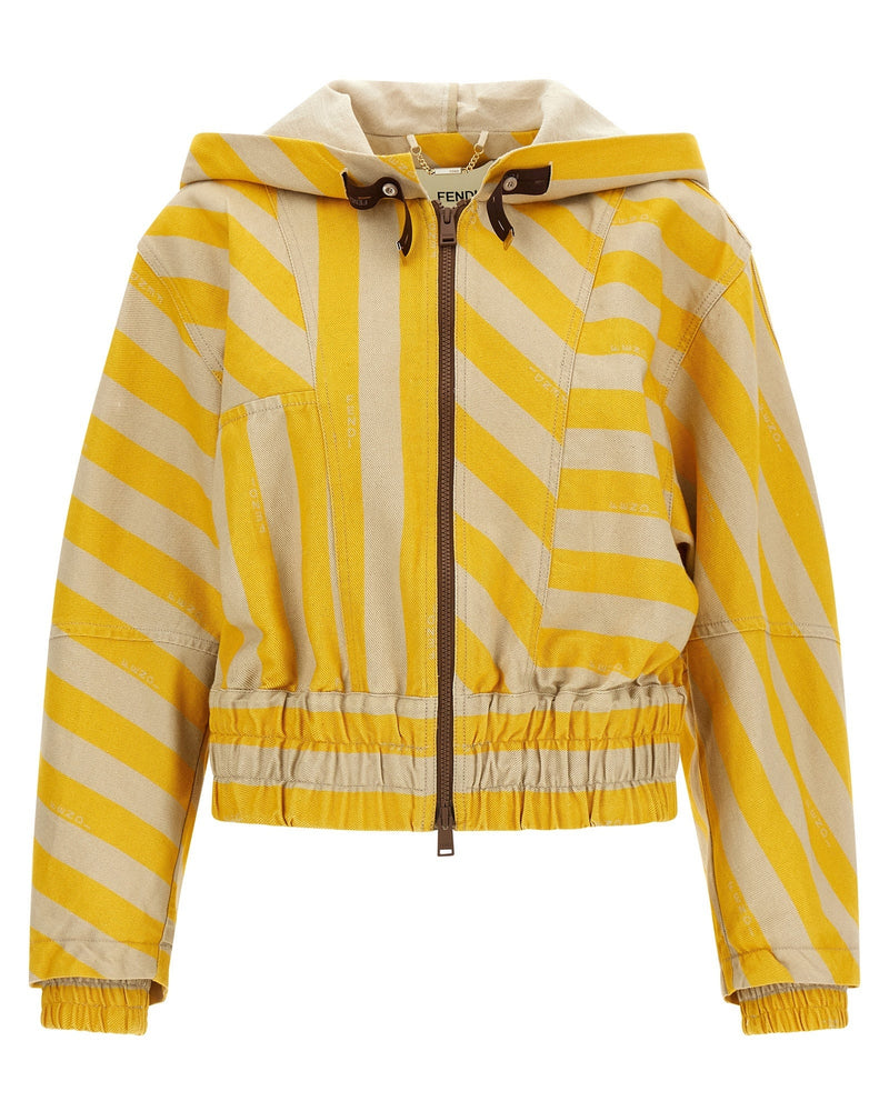 Fendi Pequin Striped Jacket Glam Steals
