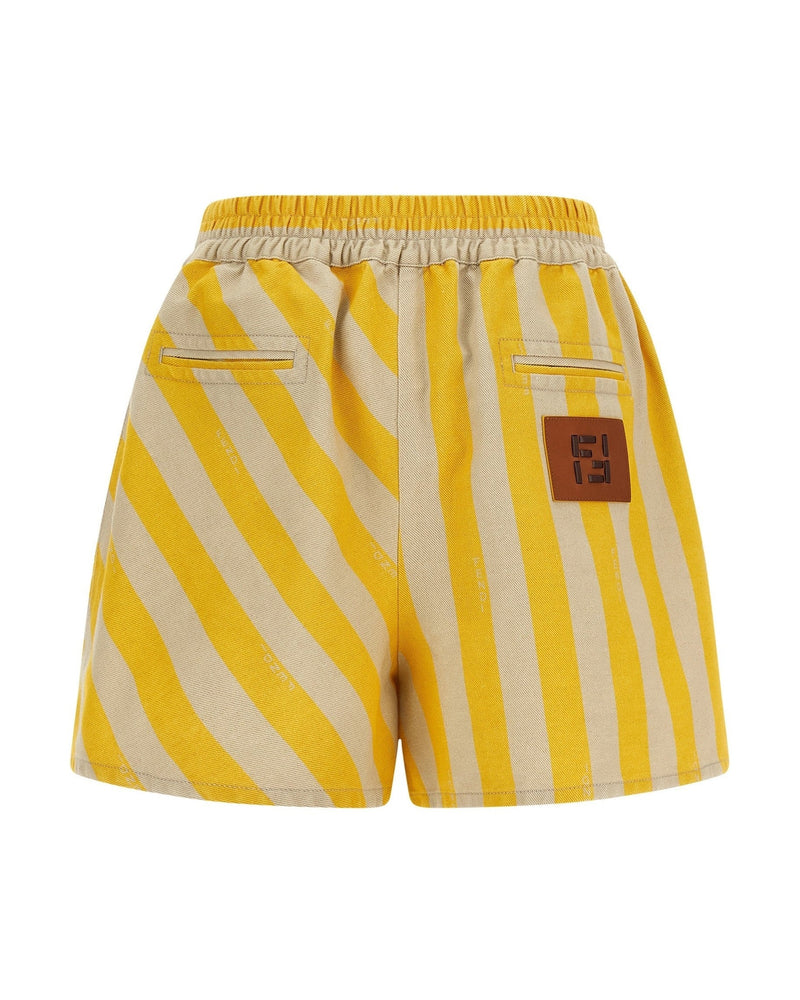Fendi Pequin Striped Shorts Glam Steals