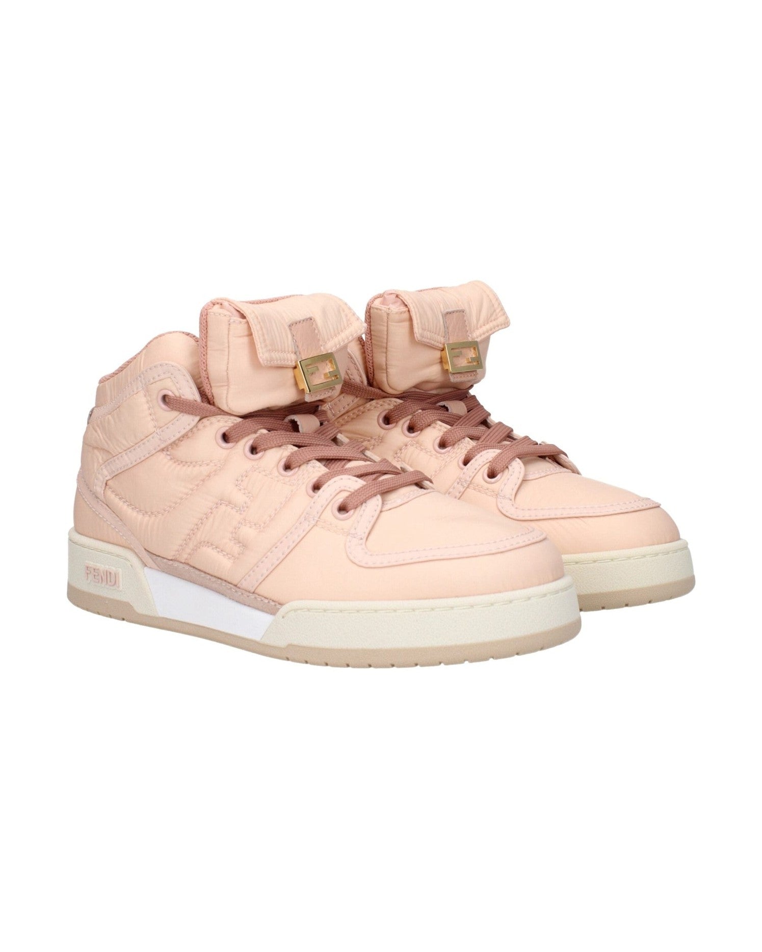 Fendi Pink Nylon High Tops Glam Steals