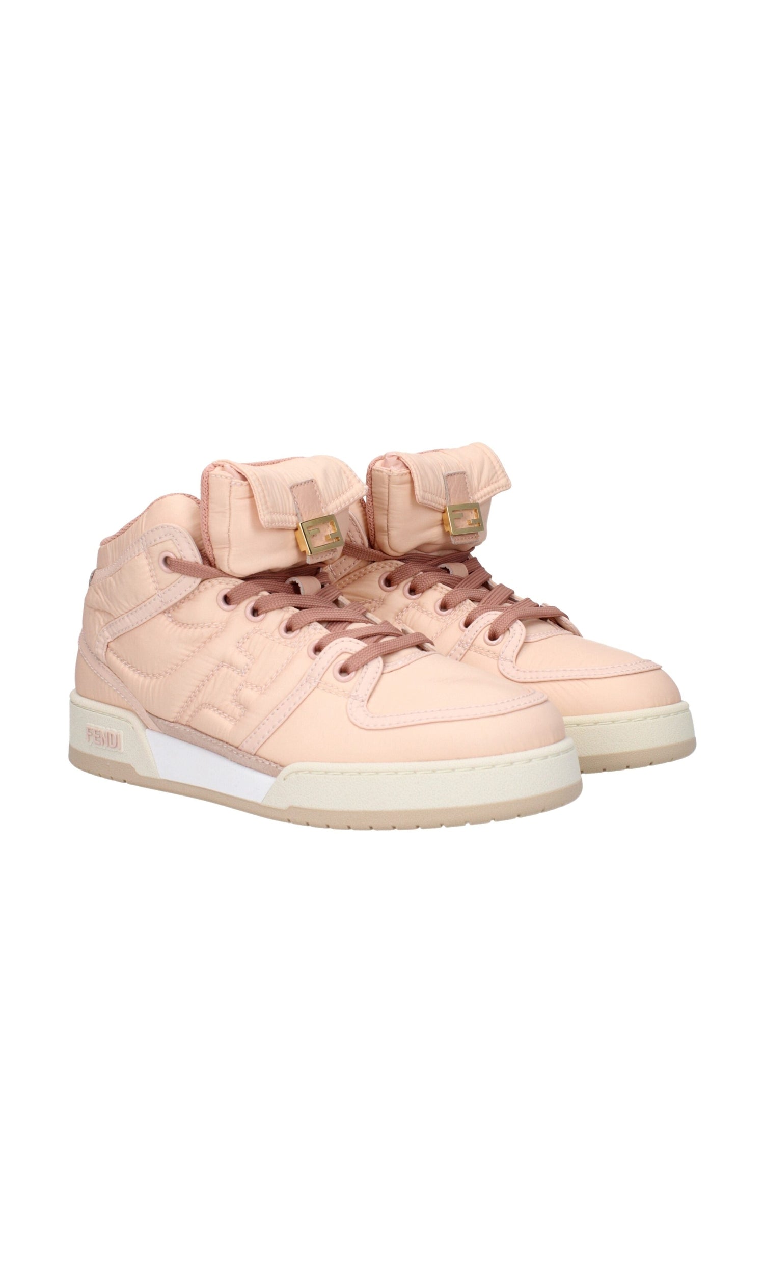 Fendi Pink Nylon High Tops Glam Steals