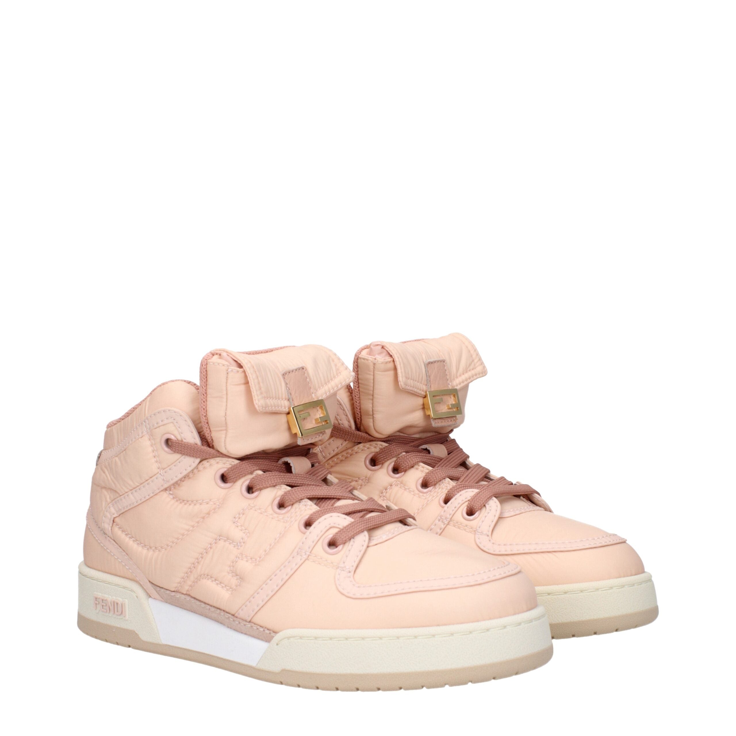 Fendi Pink Nylon High Tops Glam Steals
