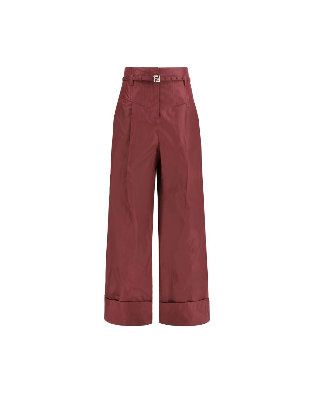 Fendi Silk Bordeaux Dress Pant Glam Steals
