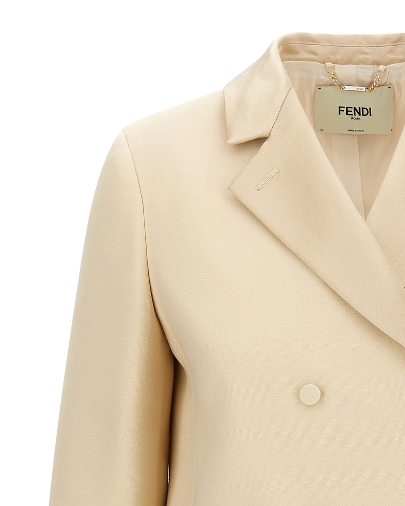 Fendi Silk Lapel Blazer Glam Steals