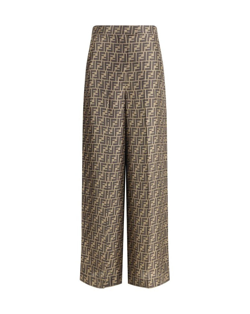 Fendi Silk Monogram Pattern Pant Glam Steals