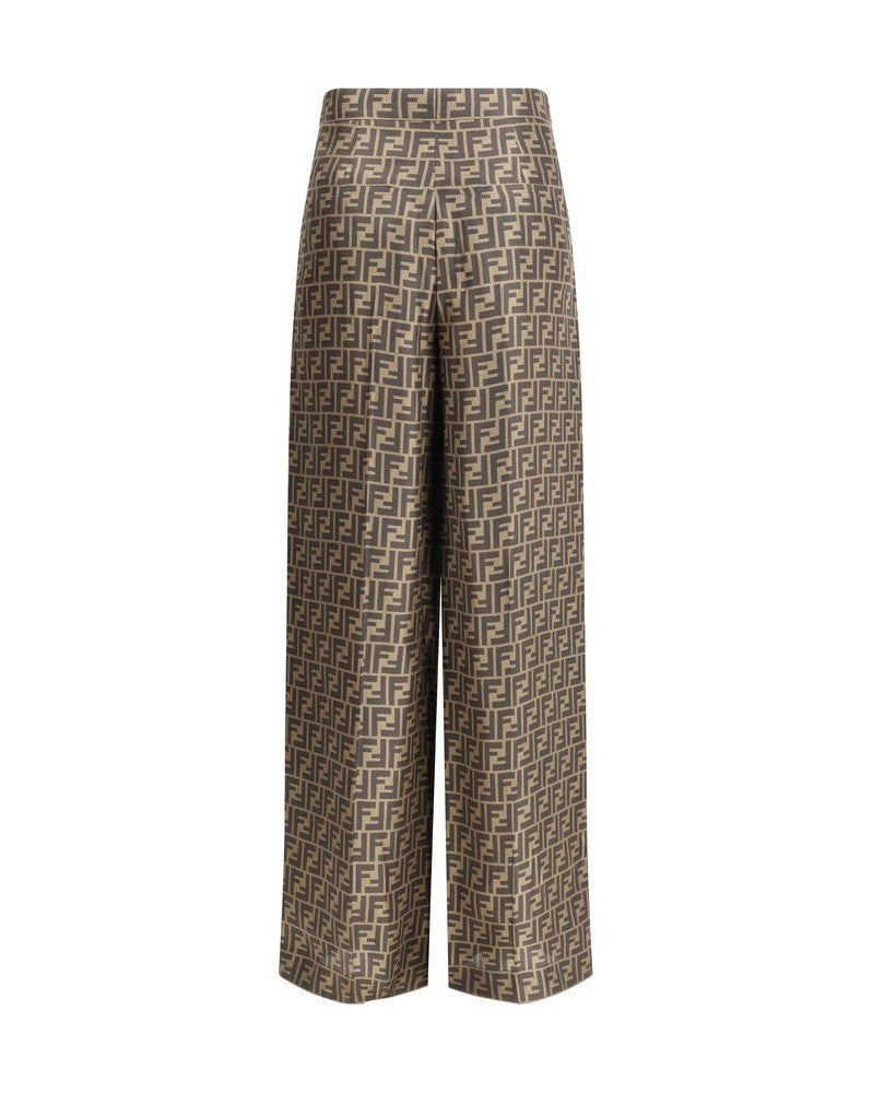Fendi Silk Monogram Pattern Pant Glam Steals
