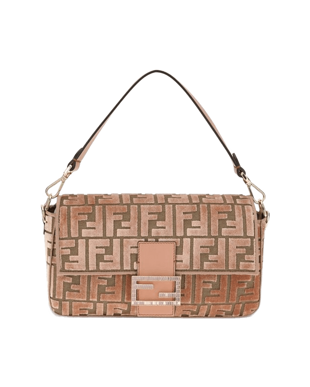 Fendi Velvet Baguette Shoulder Bag Glam Steals