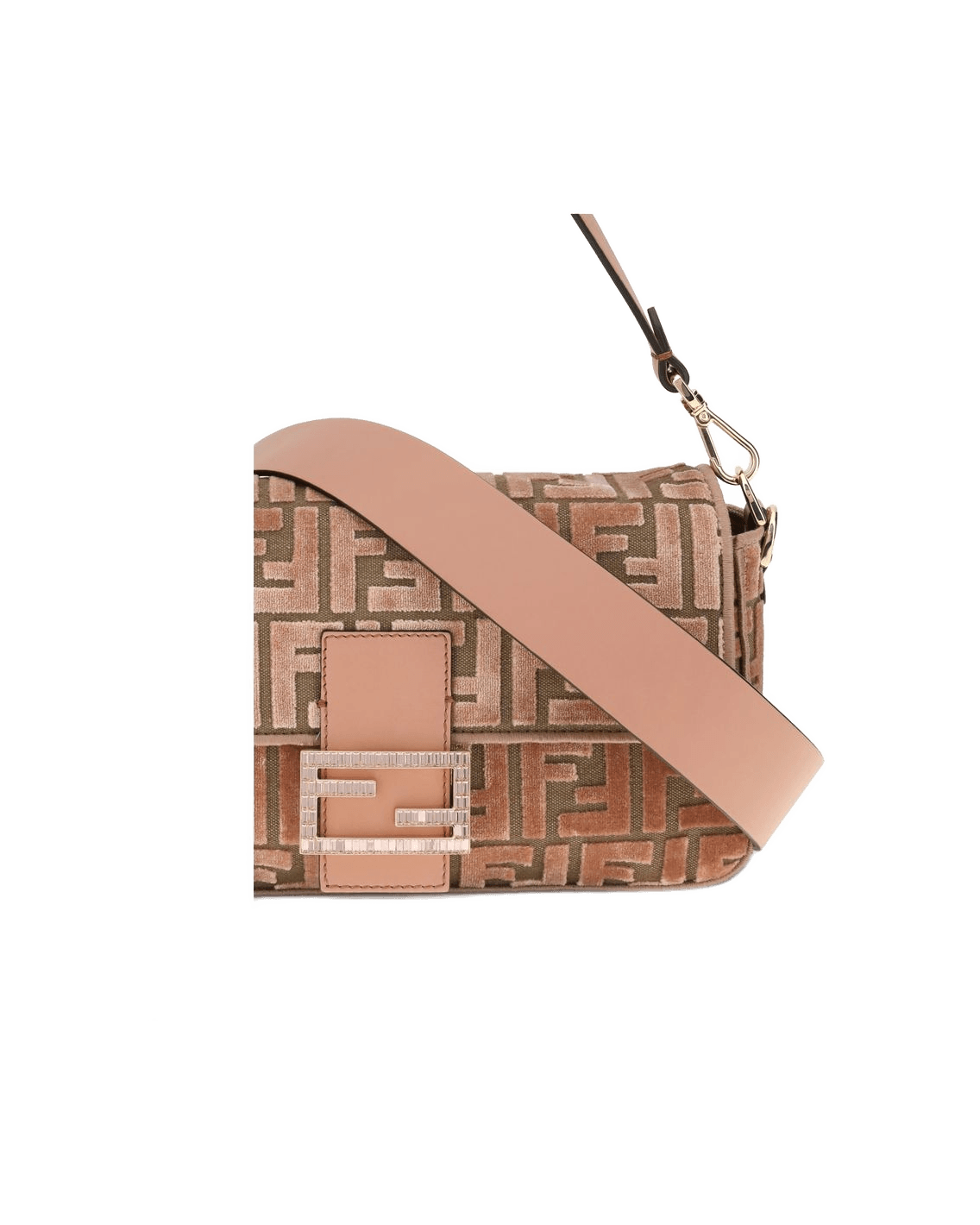 Fendi Velvet Baguette Shoulder Bag Glam Steals