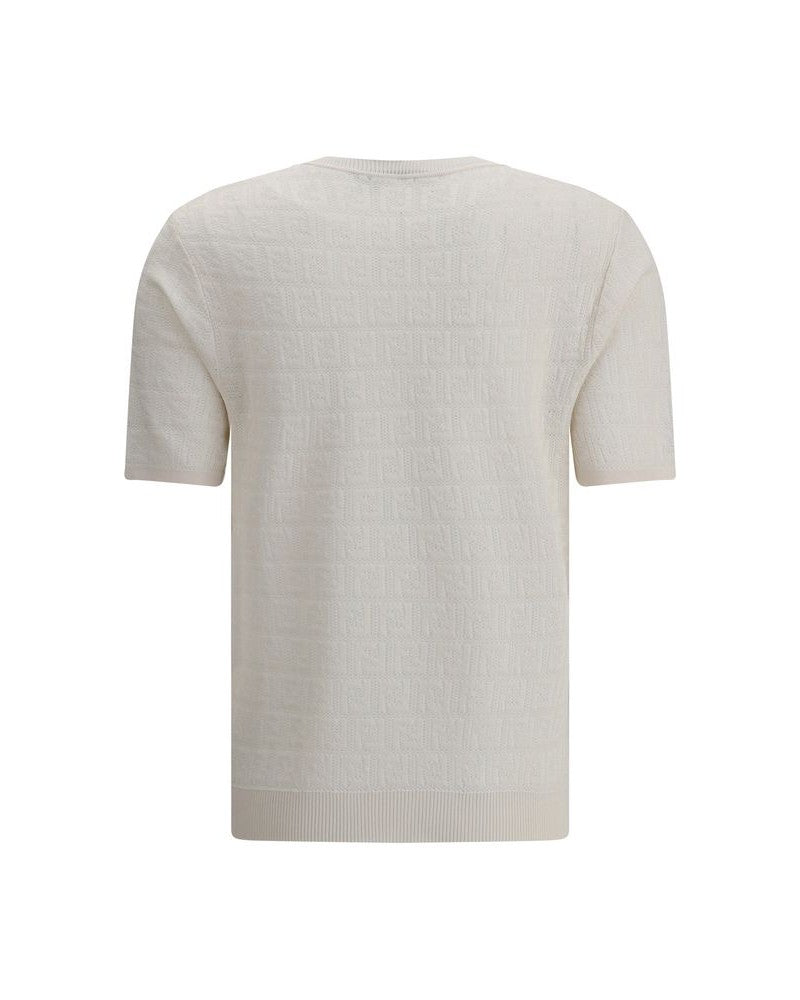 Fendi White Viscose T-shirt Glam Steals