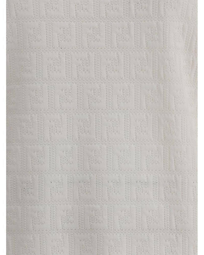 Fendi White Viscose T-shirt Glam Steals