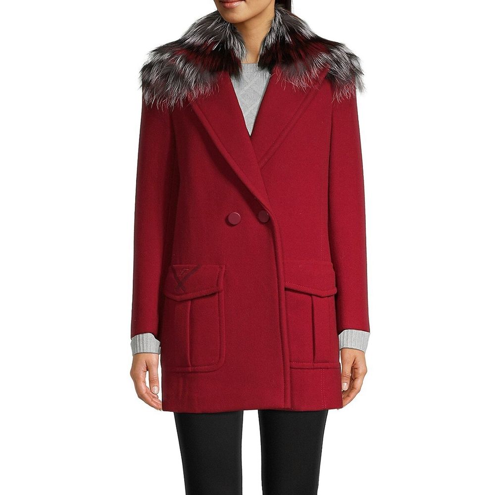 Fendi Wool Fur Collar Coat Glam Steals