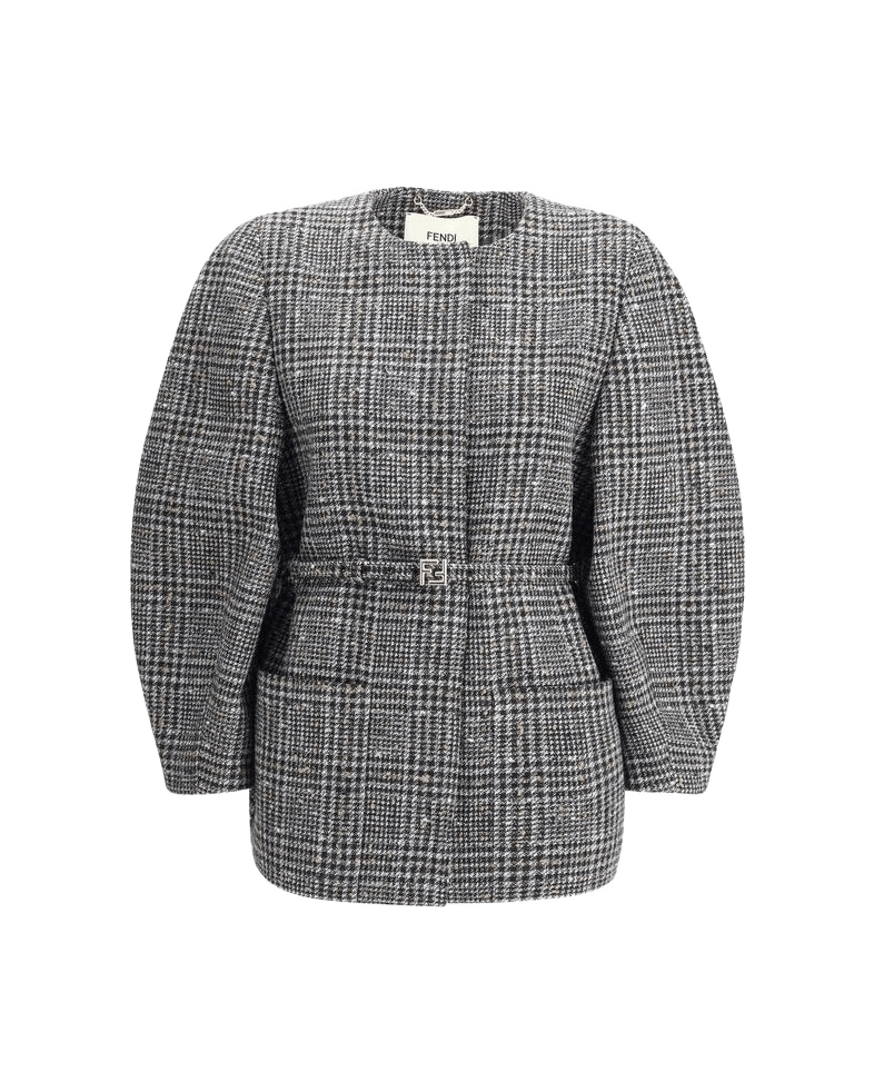 Fendi Wool and cotton tweed Blouson Jacket
