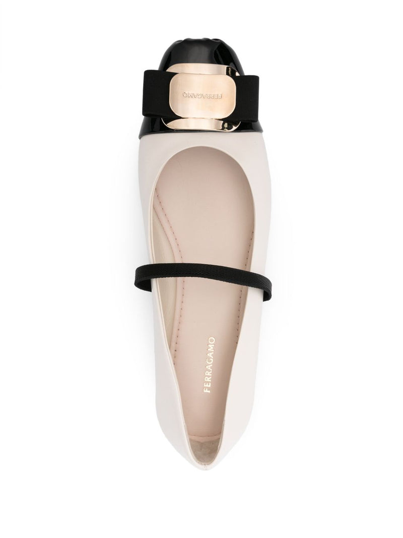 Ferragamo Beige Flat Shoes Glam Steals