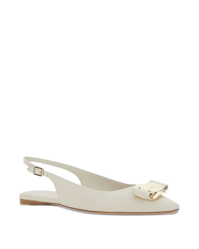 Ferragamo Beige Flat Shoes Flat Shoes