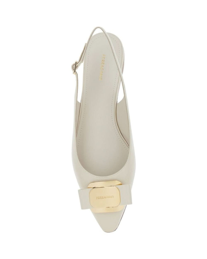 Ferragamo Beige Flat Shoes Flat Shoes