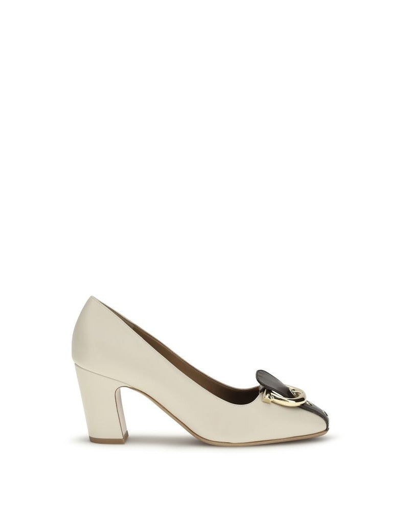 Ferragamo Beige Lamb Ovis Aries High Heel Pumps Glam Steals