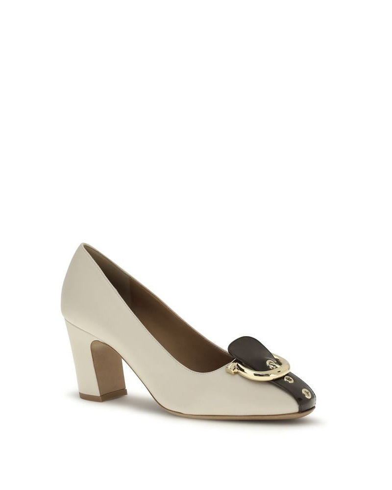 Ferragamo Beige Lamb Ovis Aries High Heel Pumps Glam Steals