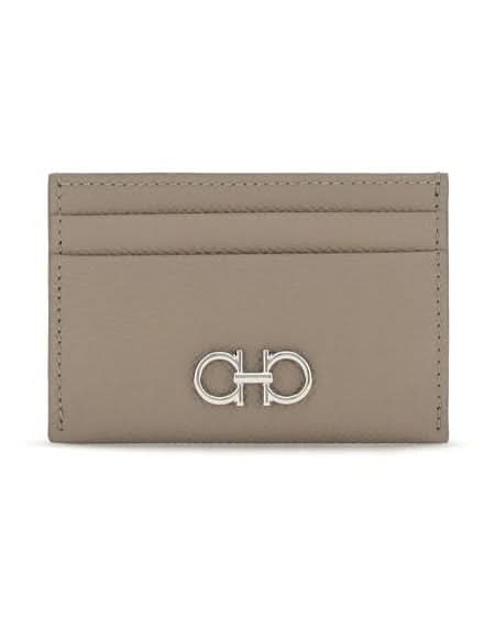 Ferragamo Beige Leather Calf Bos Taurus Wallet Glam Steals