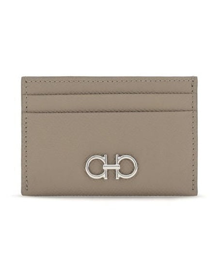 Ferragamo Beige Leather Calf Bos Taurus Wallet Glam Steals