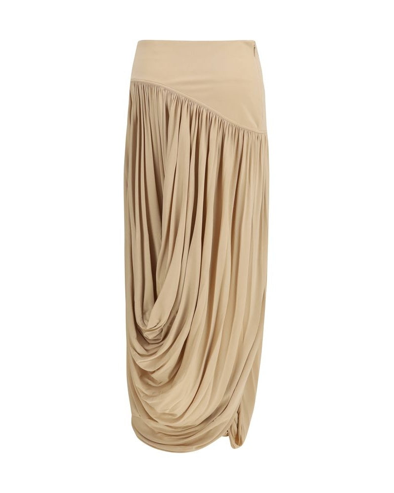 Ferragamo Beige Viscose Skirt 