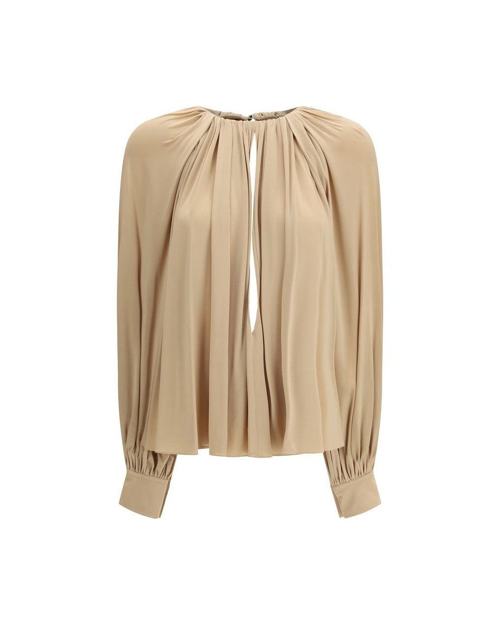 Ferragamo Beige Viscose Top Glam Steals